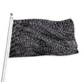 Silver Chainmail Print Flag