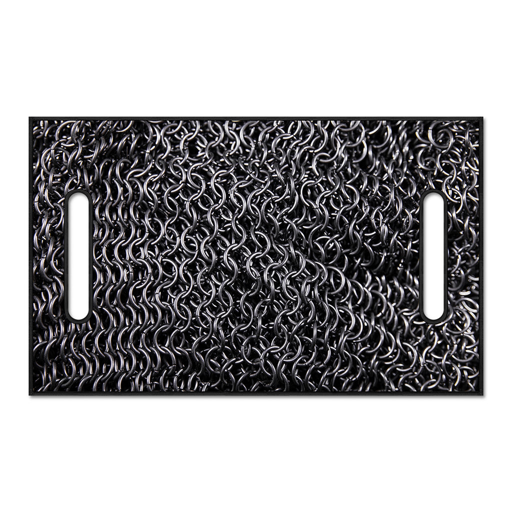 Silver Chainmail Print Golf Cart Seat Cover