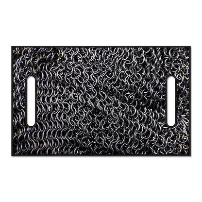 Silver Chainmail Print Golf Cart Seat Cover