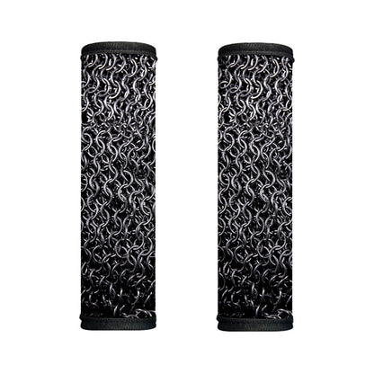 Silver Chainmail Print Handle Covers