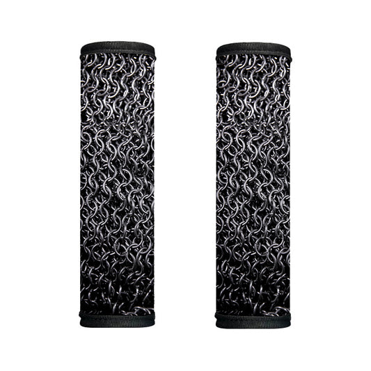 Silver Chainmail Print Handle Covers
