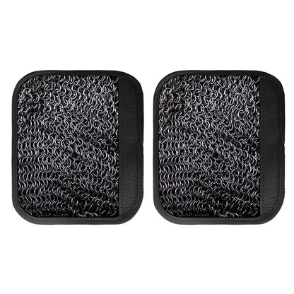 Silver Chainmail Print Handle Covers