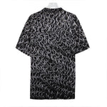 Silver Chainmail Print Hawaiian Shirt