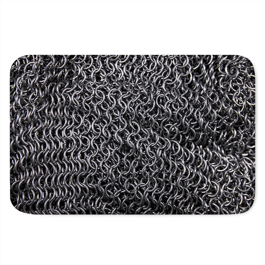 Silver Chainmail Print Indoor Door Mat