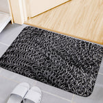 Silver Chainmail Print Indoor Door Mat