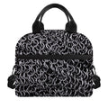 Silver Chainmail Print Insulated Lunch Bag