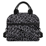 Silver Chainmail Print Insulated Lunch Bag