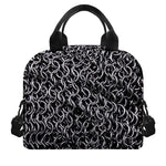 Silver Chainmail Print Insulated Lunch Bag