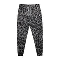 Silver Chainmail Print Jogger Pants