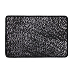 Silver Chainmail Print Kitchen Mat
