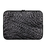 Silver Chainmail Print Laptop Sleeve