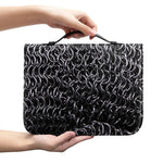 Silver Chainmail Print Leather Bible Cover