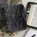 Silver Chainmail Print Leather Bible Cover