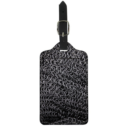 Silver Chainmail Print Luggage Tag