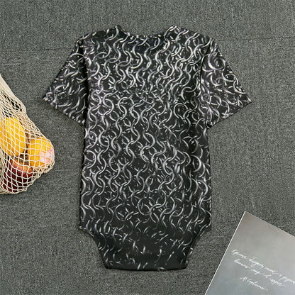 Silver Chainmail Print Men's Bodysuit