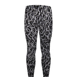 Silver Chainmail Print Men's leggings