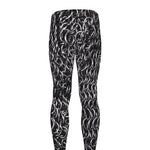 Silver Chainmail Print Men's leggings