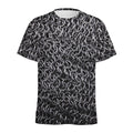 Silver Chainmail Print Men's Athletic T-Shirt