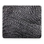 Silver Chainmail Print Mouse Pad