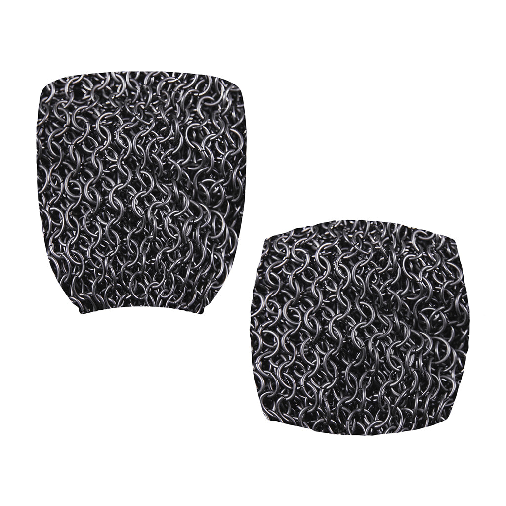 Silver Chainmail Print Office Chair Cover