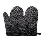 Silver Chainmail Print Oven Mitts