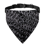 Silver Chainmail Print Over The Collar Dog Bandana