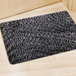 Silver Chainmail Print Polyester Doormat