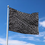 Silver Chainmail Print Polyester Flag