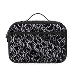 Silver Chainmail Print Portable Lunch Bag