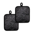 Silver Chainmail Print Pot Holders