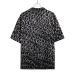 Silver Chainmail Print Rayon Hawaiian Shirt