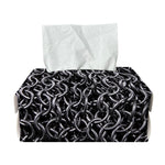 Silver Chainmail Print Rectangle Tissue Box Cover