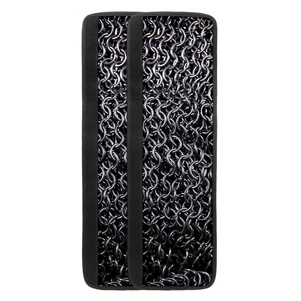 Silver Chainmail Print Refrigerator Handle Covers