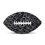 Silver Chainmail Print Rugby Ball