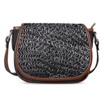 Silver Chainmail Print Saddle Bag
