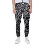Silver Chainmail Print Scuba Joggers