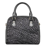 Silver Chainmail Print Shoulder Handbag