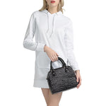 Silver Chainmail Print Shoulder Handbag