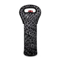 Silver Chainmail Print Single Neoprene Wine Tote