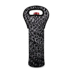 Silver Chainmail Print Single Neoprene Wine Tote