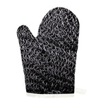 Silver Chainmail Print Single Oven Mitt
