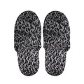 Silver Chainmail Print Slippers