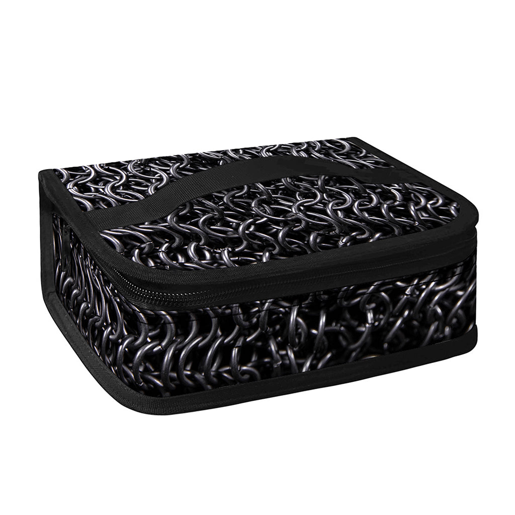 Silver Chainmail Print Small Lunch Bag