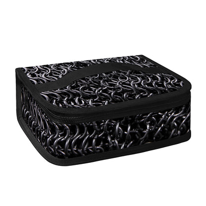 Silver Chainmail Print Small Lunch Bag