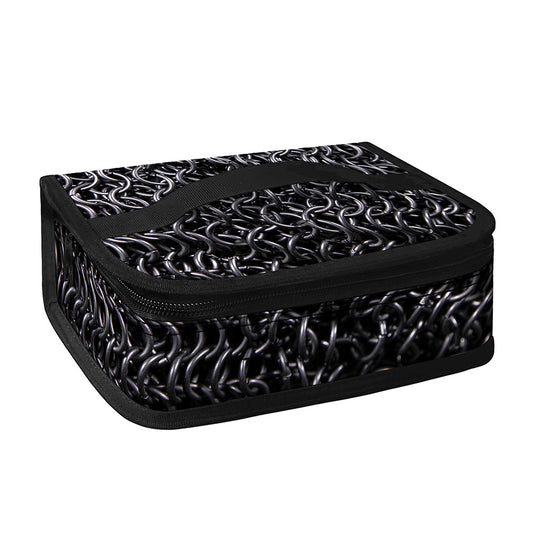 Silver Chainmail Print Small Lunch Bag