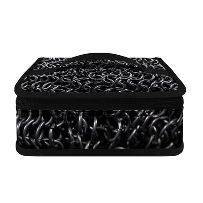 Silver Chainmail Print Small Lunch Bag