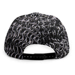 Silver Chainmail Print Snapback Cap
