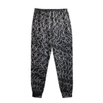 Silver Chainmail Print Sweatpants