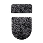 Silver Chainmail Print Toilet Lid And Tank Cover Set