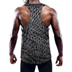 Silver Chainmail Print Training Tank Top